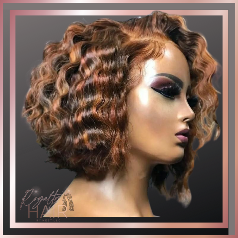 Deep Wave Bob Frontal Wig